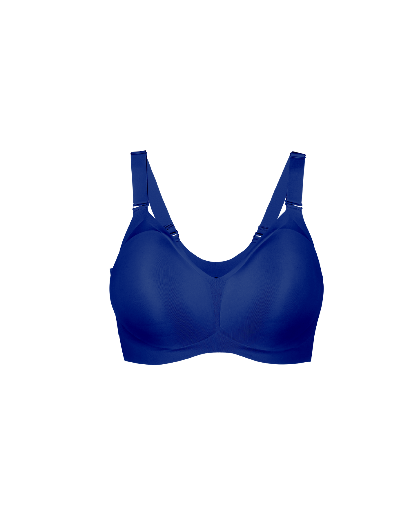 The Fit Bra - Wireless Seamless Push Up Bra Front View Blue